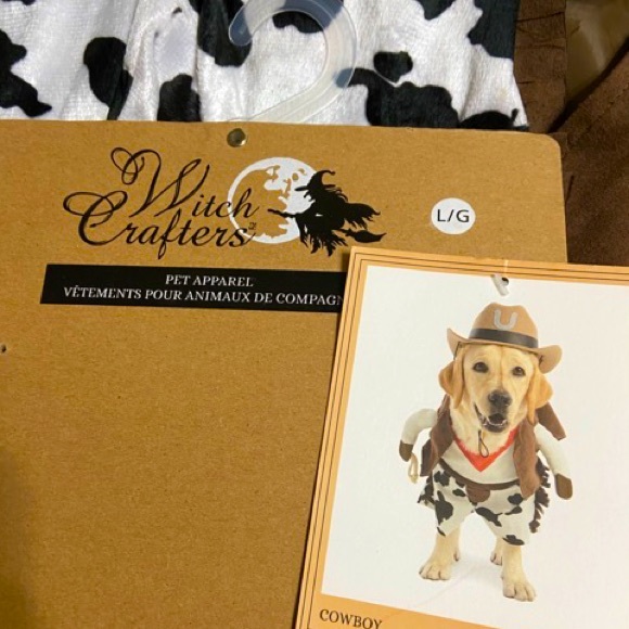 WITCH CRAFTERS Cowboy Dog Costume (No Hat) Sz Large - Picture 3 of 7